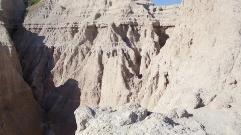 Strange Peak in Badlands Stock Footage 79543808