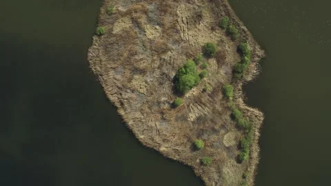 Strange shaped island 2 Stock Footage 260554840