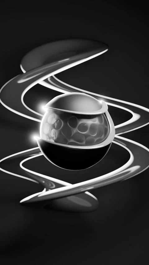 Strange Shapes 3D loop Animation Stock Footage 300205396