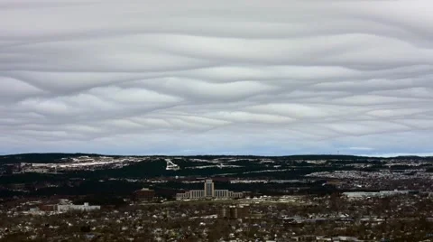 Strange sky with mysterious clouds Stock Footage 62649271