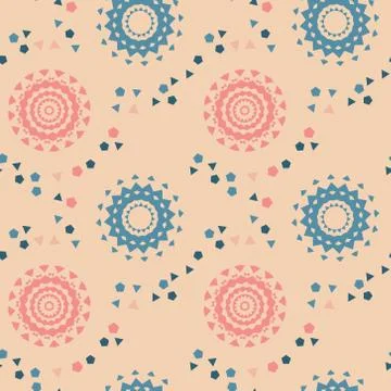 Strange space pathways seamless pattern Stock Illustration