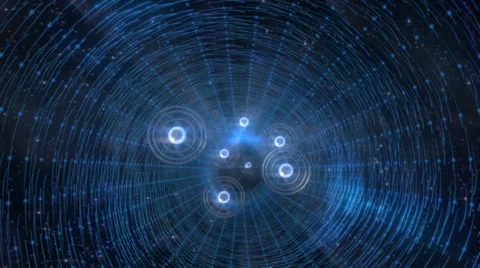 Strange spheres into the stargate Stock Footage 48366270