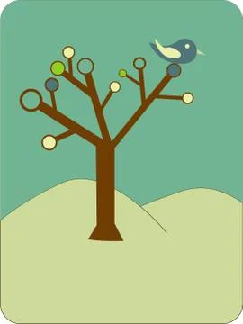 Strange tree Stock Illustration
