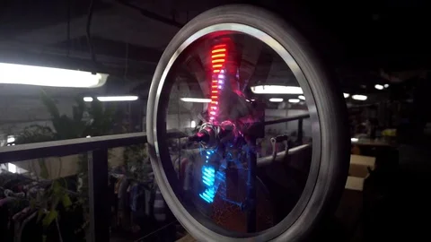 Strange wheel Stock Footage 74537240