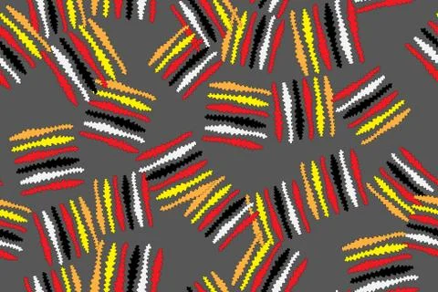 Strange Worm Seamless Pattern Vector Illustration Stock-Illustration