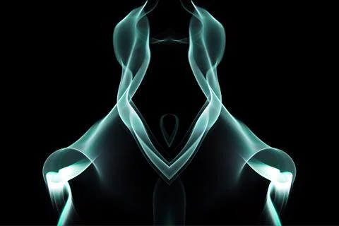 Stranger. Abstract smoke. Stock Illustration