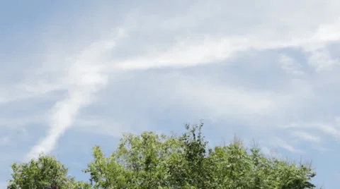 Stranger Cross was formed in the sky Stock Footage 36644027