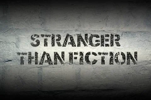 Stranger than fiction 스톡 일러스트