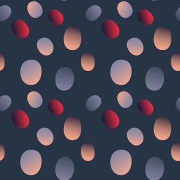 Stranger stone rain seamless pattern Stock Illustration