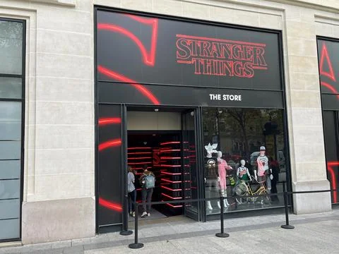 Stranger Things pop up store Stock Photos