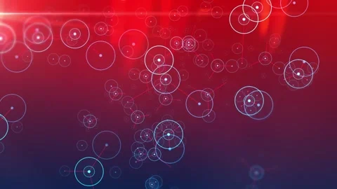 Stranger things under a microscope up close red Stock Footage 133017195