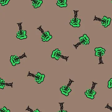 Strangler fig jungle amazon vector seamless pattern 스톡 일러스트