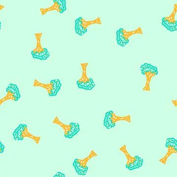 Strangler fig jungle amazon vector seamless pattern Illustrazione stock