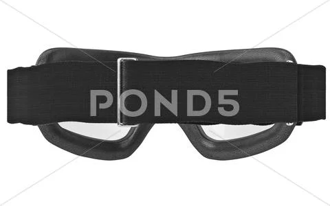 Strap classical glasses, back view Stockillustratie