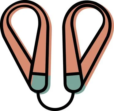 Strap Loop Equipment Attachment Graphic Icon 库存插图