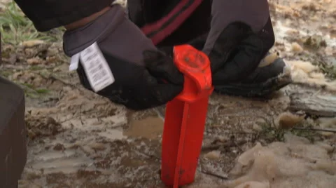 Strap Stake Stock Footage 57713439