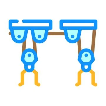 Strap system garage tool color icon vector illustration Stock Illustration