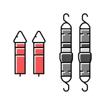 Strap system garage tool color icon vector illustration Stock Illustration