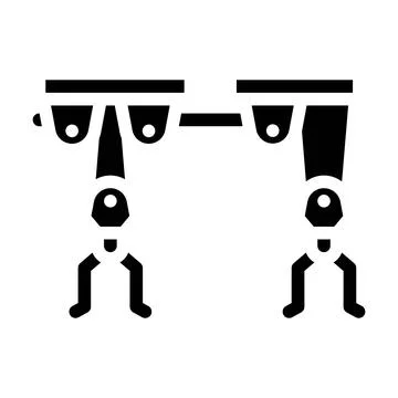 Strap system garage tool glyph icon vector illustration Stock Illustration
