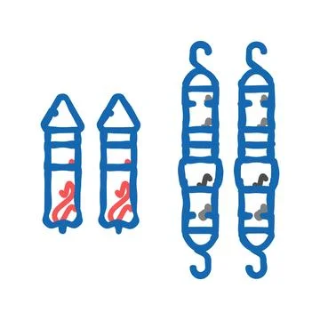 Strap system garage tool icon doodle illustration Stock Illustration