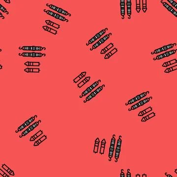 Strap system garage tool vector seamless pattern Stock Illustration