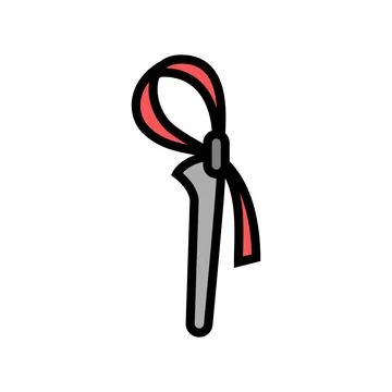 Strap wrench tool color icon vector illustration Stock Illustration