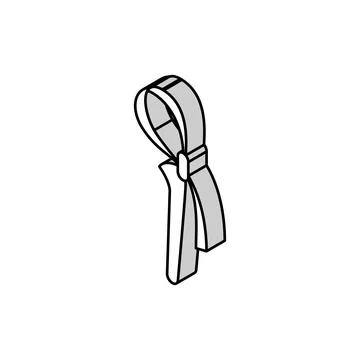 Strap wrench tool isometric icon vector illustration Stock Illustration