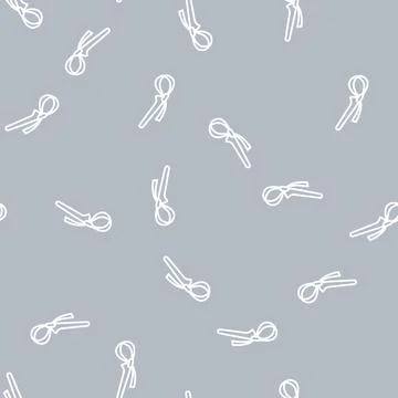 Strap wrench tool line seamless pattern Stock Illustration