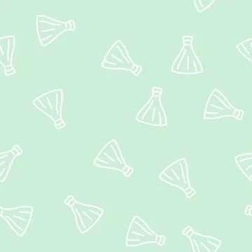 Strapless bride dress line vector seamless pattern Stock Illustration