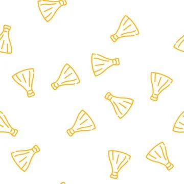 Strapless bride dress vector seamless pattern Stock Illustration