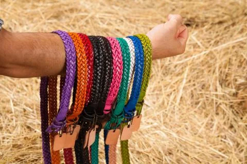Straps on the hand Stock Photos