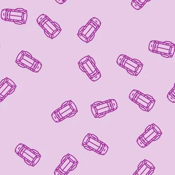 Straps hiking backpack line seamless pattern Stock Illustration