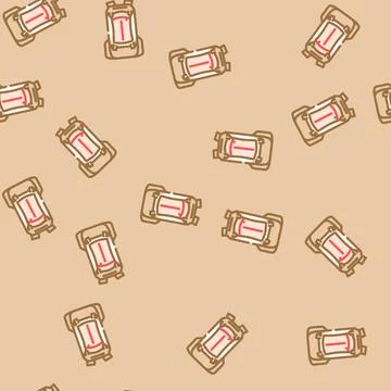 Straps hiking backpack vector seamless pattern Stock Illustration