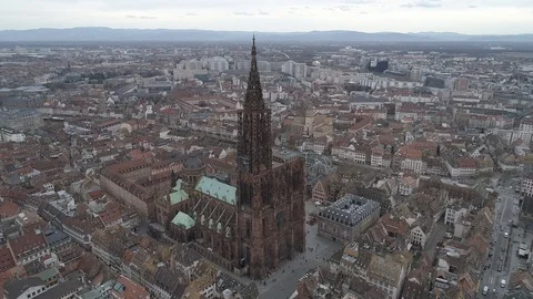The strasbourg cathedral Stock Footage 100321423