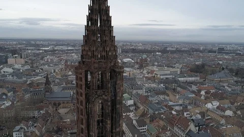 The strasbourg cathedral Video stock 100351487
