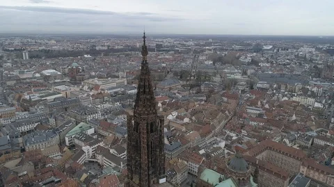 The strasbourg cathedral 库存影片 100353300