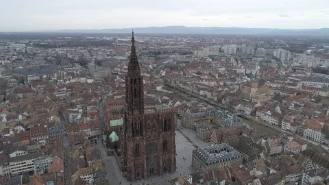 The strasbourg cathedral 库存影片 100354874