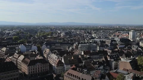 Strasbourg Cityscape Pan Stockbeeldmateriaal 43086348