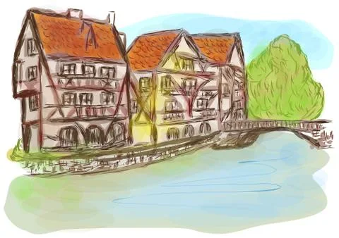 Strasbourg Stock Illustration