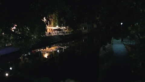 Strasburg at night. Stock Footage 127623896