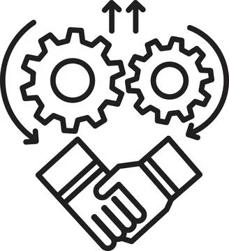 Strategic alliances icon vector 库存插图