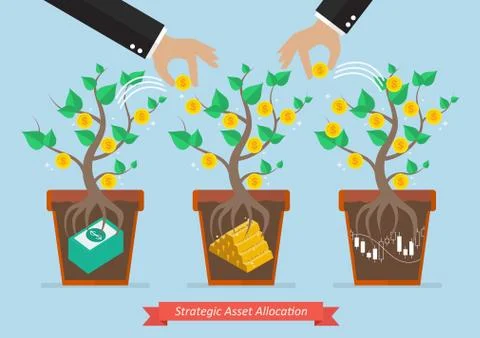 Strategic asset allocation Stock Illustration