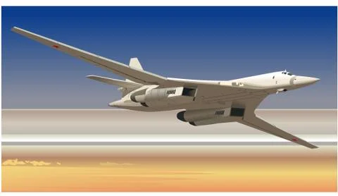 Strategic bomber Stock Illustration