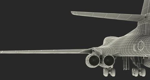 3D Model: Strategic Bomber Rockwell B-1 Lancer #96418577