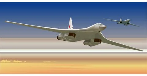 Strategic bombers Stock Illustration