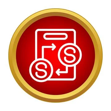 Strategic business plan process icon with arrows Stock Illustration