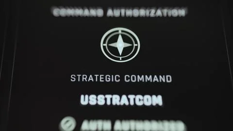 Strategic Command Authorization Interface Stock Photos