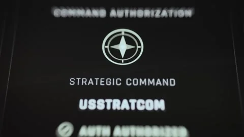 Strategic Command Subsystem Authorization Dashboard 4K Stock Footage 341326357