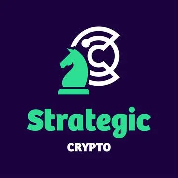Strategic Crypto Logo Stock Illustration