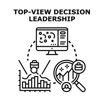 Strategic decision making process in business leadership Stock Illustration